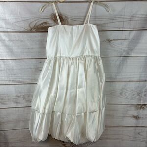 NWT Sophie Young Design Limited Full Bubble Hem White Dress Size 12 for Wedding